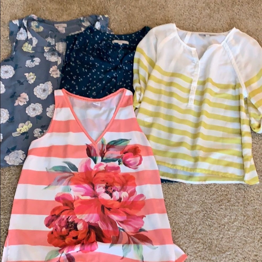Lot of 5 women’s dressy tops